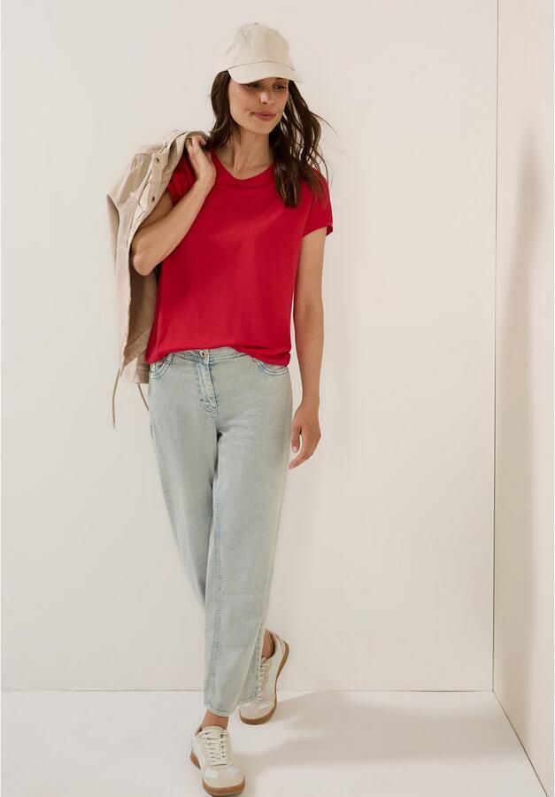 Cecil T-shirt met elastische taille - Foto 2