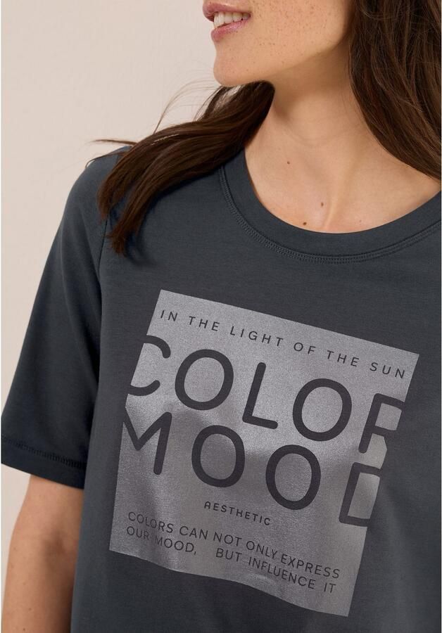 Cecil T-shirt met folieprint - Foto 2