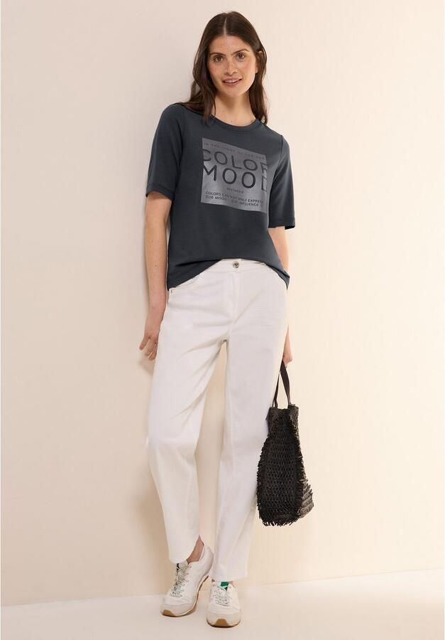 Cecil T-shirt met folieprint - Foto 4