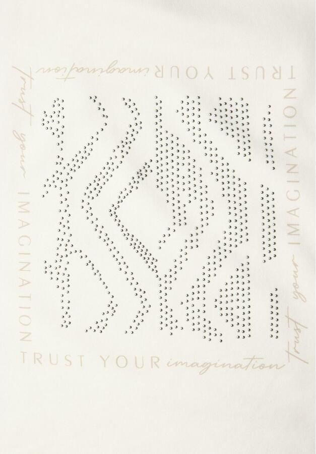 Cecil T-shirt met glitterprint - Foto 7