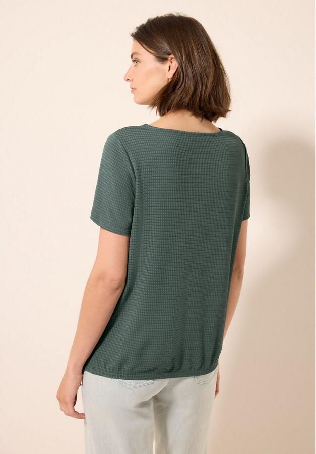 Cecil T-shirt met knoop detail - Foto 3