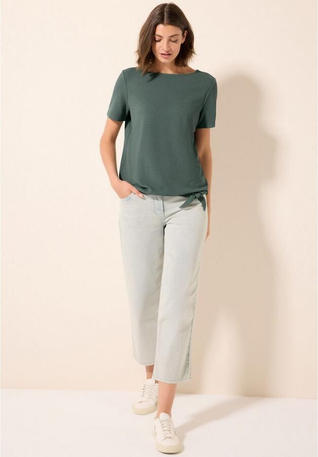 Cecil T-shirt met knoop detail - Foto 5