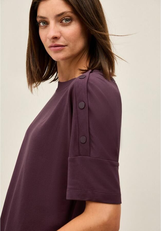 Cecil T-shirt met knoopdetails