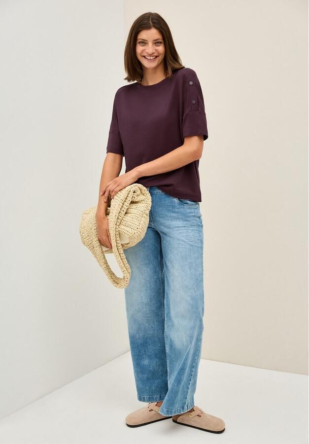 Cecil T-shirt met knoopdetails - Foto 2