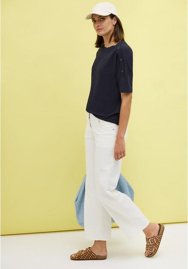 Cecil T-shirt met knoopdetails - Foto 4