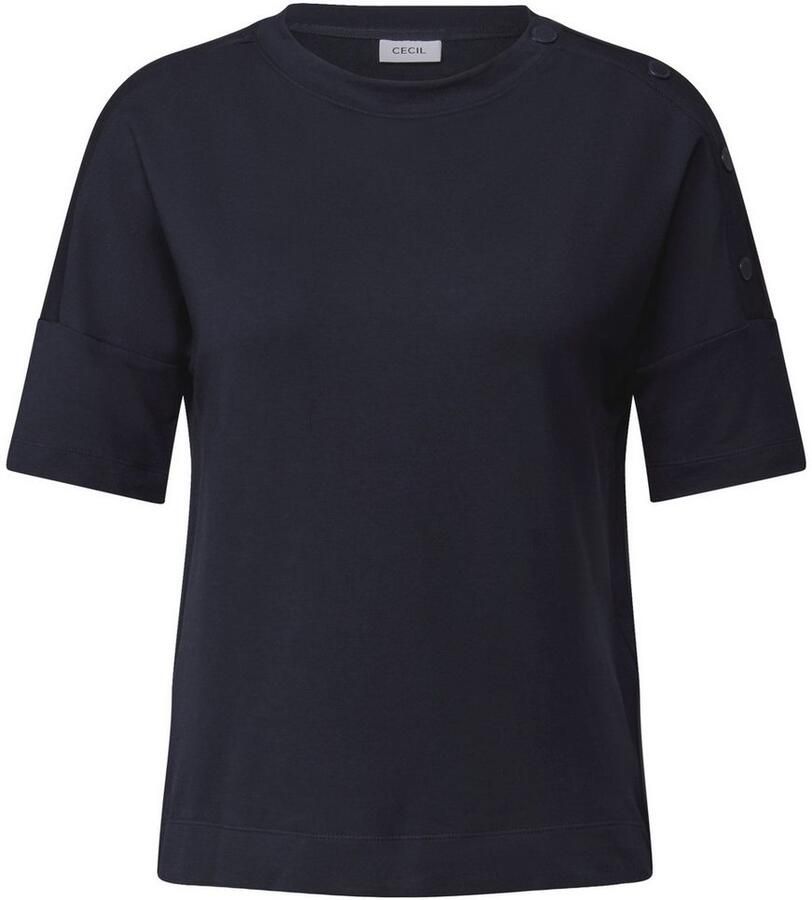 Cecil T-shirt met knoopdetails