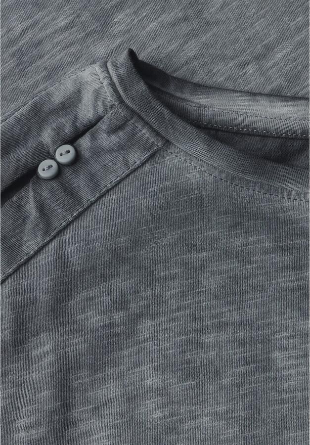 Cecil T-shirt met knoopdetails op de schouder - Foto 5