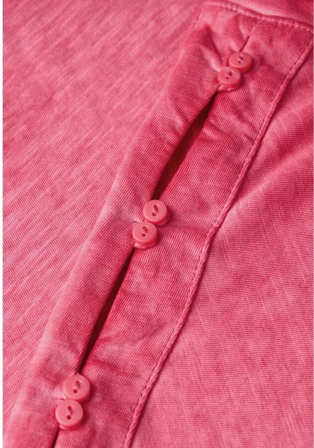 Cecil T-shirt met knoopdetails op de schouder - Foto 2