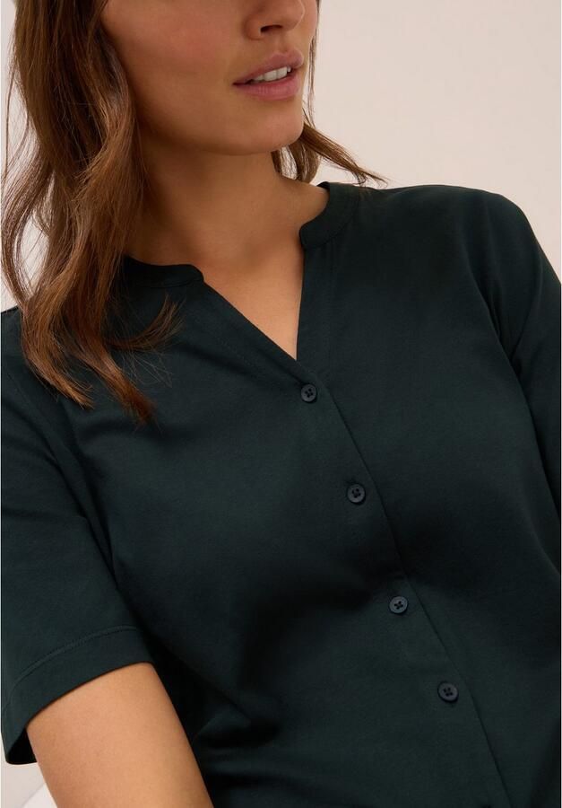 Cecil T-shirt met knoopsluiting