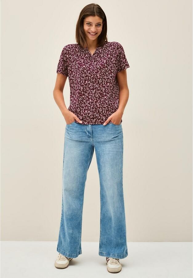 Cecil T-shirt met minimal-print en in tuniek-look - Foto 2