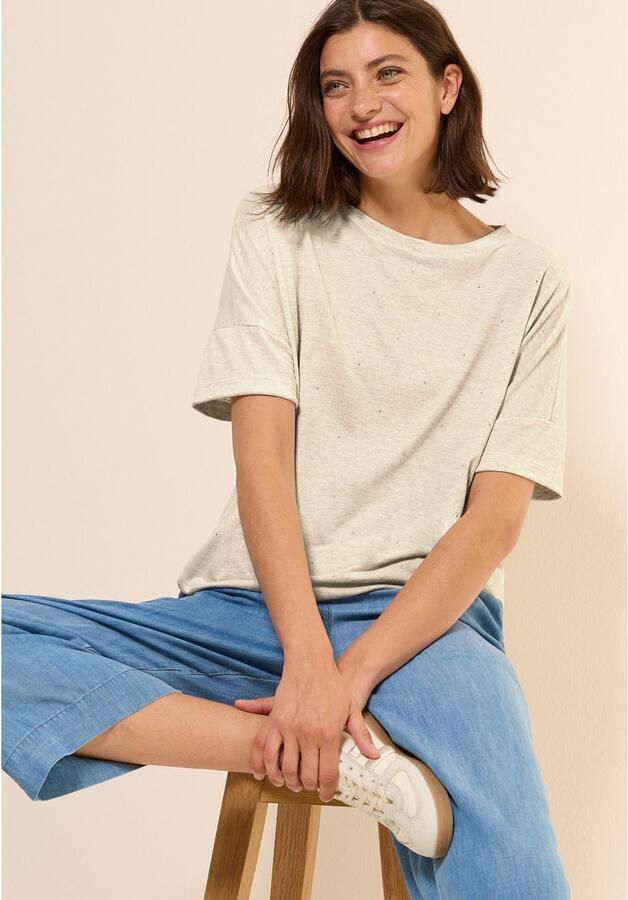 Cecil T-shirt met siersteentjes - Foto 3