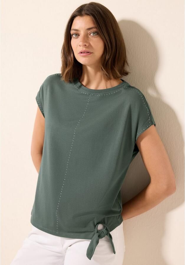 Cecil T-shirt met siersteentjes - Foto 3