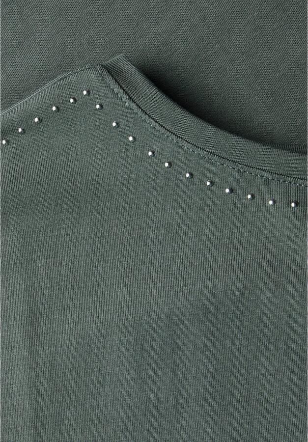 Cecil T-shirt met siersteentjes - Foto 4