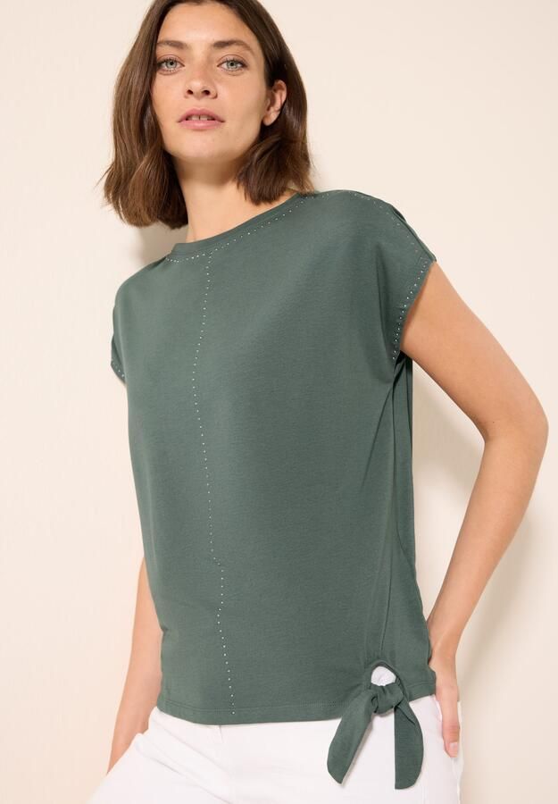 Cecil T-shirt met siersteentjes - Foto 5
