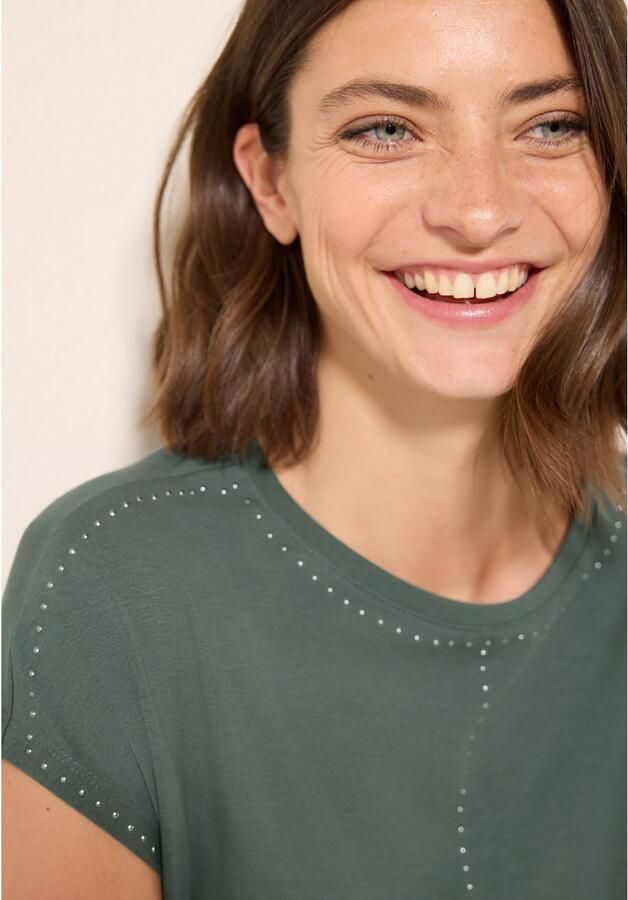 Cecil T-shirt met siersteentjes - Foto 2