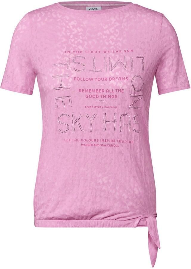 Cecil T-shirt met siersteentjes