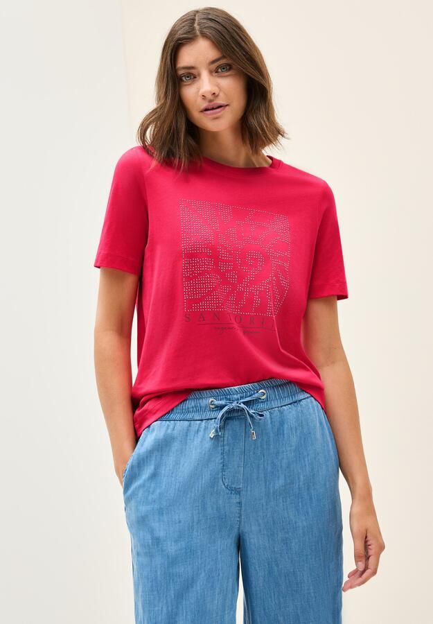 Cecil T-shirt met siersteentjes - Foto 6