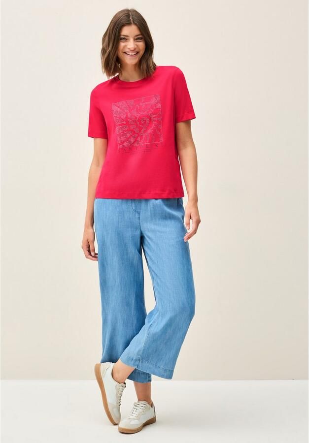 Cecil T-shirt met siersteentjes - Foto 5