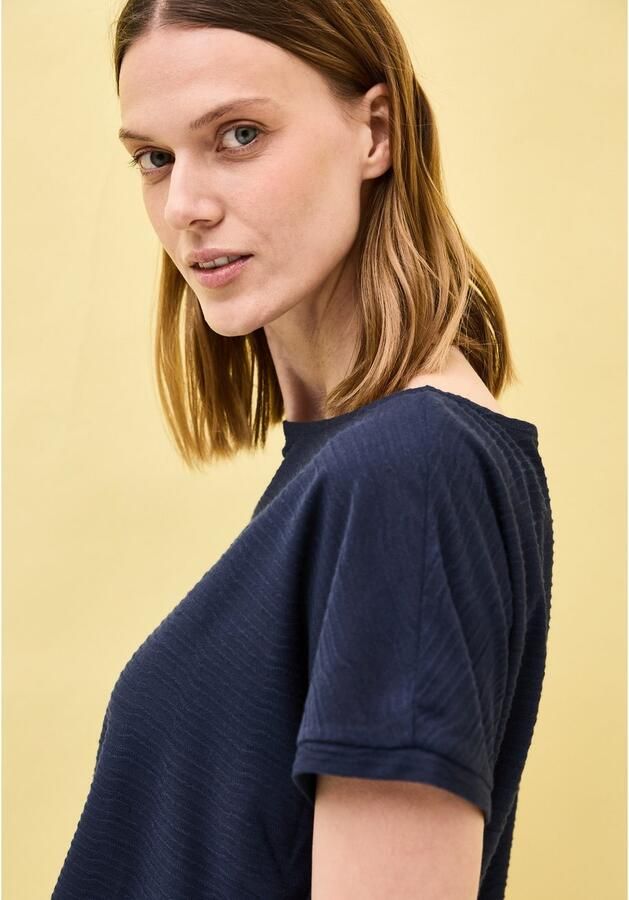 Cecil T-shirt met streepstructuur - Foto 4