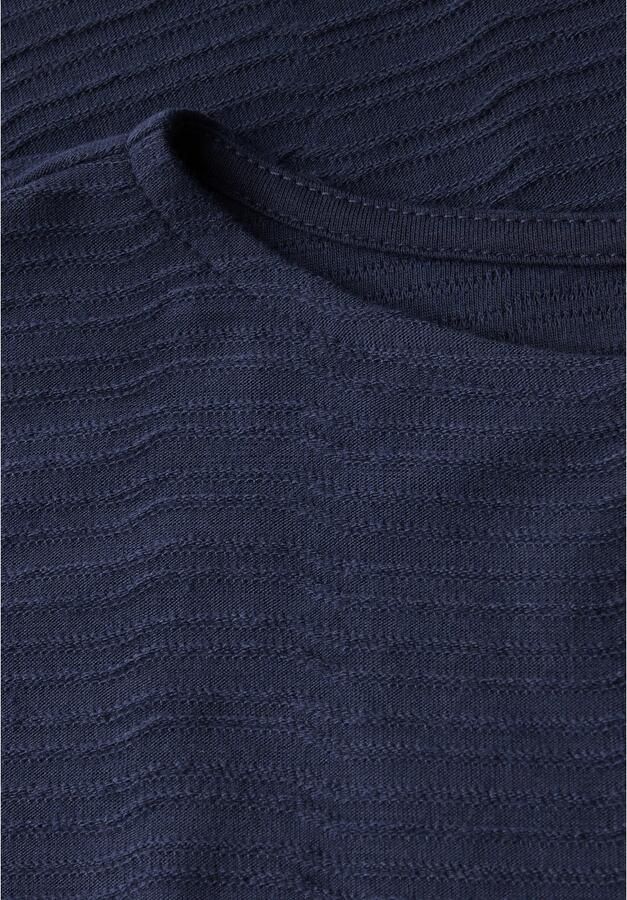 Cecil T-shirt met streepstructuur - Foto 6