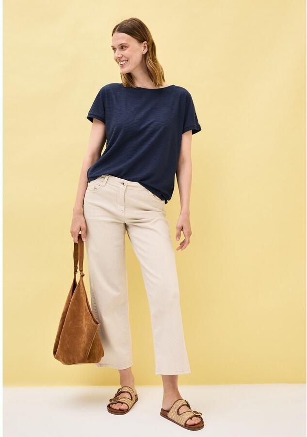 Cecil T-shirt met streepstructuur - Foto 2