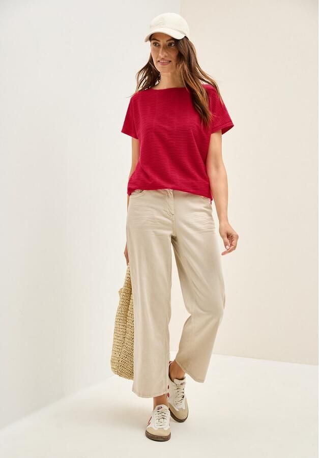 Cecil T-shirt met streepstructuur - Foto 2