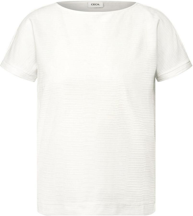 Cecil T-shirt met streepstructuur