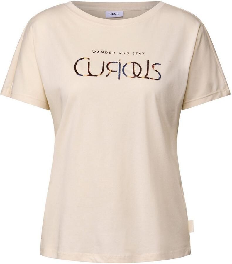 Cecil T-shirt met tekst