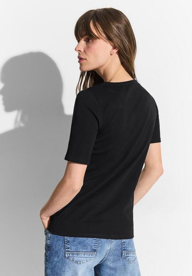 Cecil T-shirt Stijl Lena met klassieke ronde hals - Foto 2