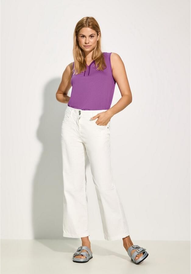 Cecil Tanktop met paspelband