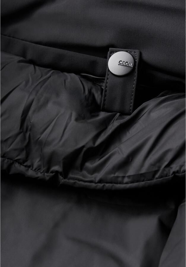 Cecil 2-in-1 Trenchcoat met Afneembare Capuchon Black Dames - Foto 5