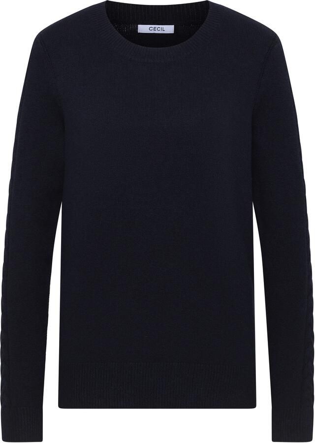 Cecil Trui met ronde hals met ribboorden - Foto 2