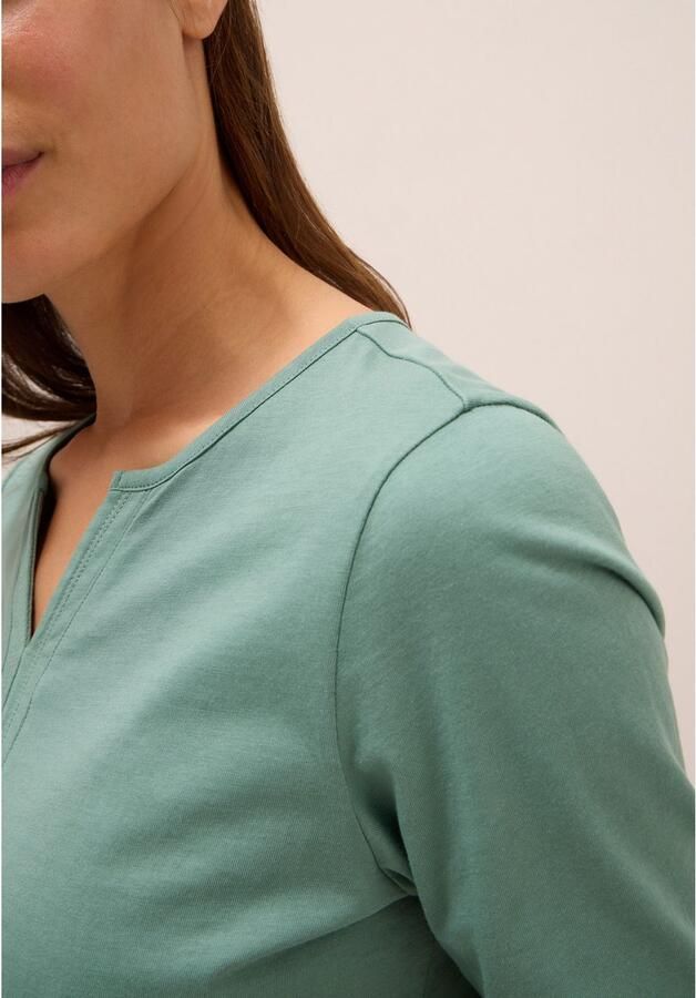 Cecil Tuniekshirt Split Neck effen