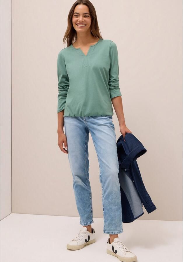 Cecil Tuniekshirt Split Neck effen - Foto 4