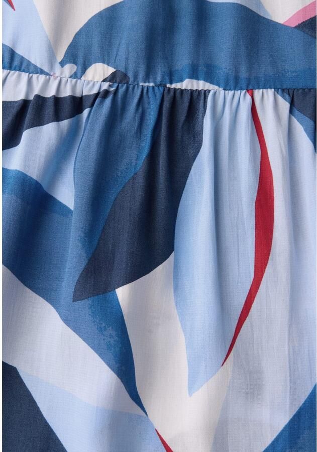 Cecil Volantjurk Zomerjurk met grafisch patroon V-hals en losse pasvorm