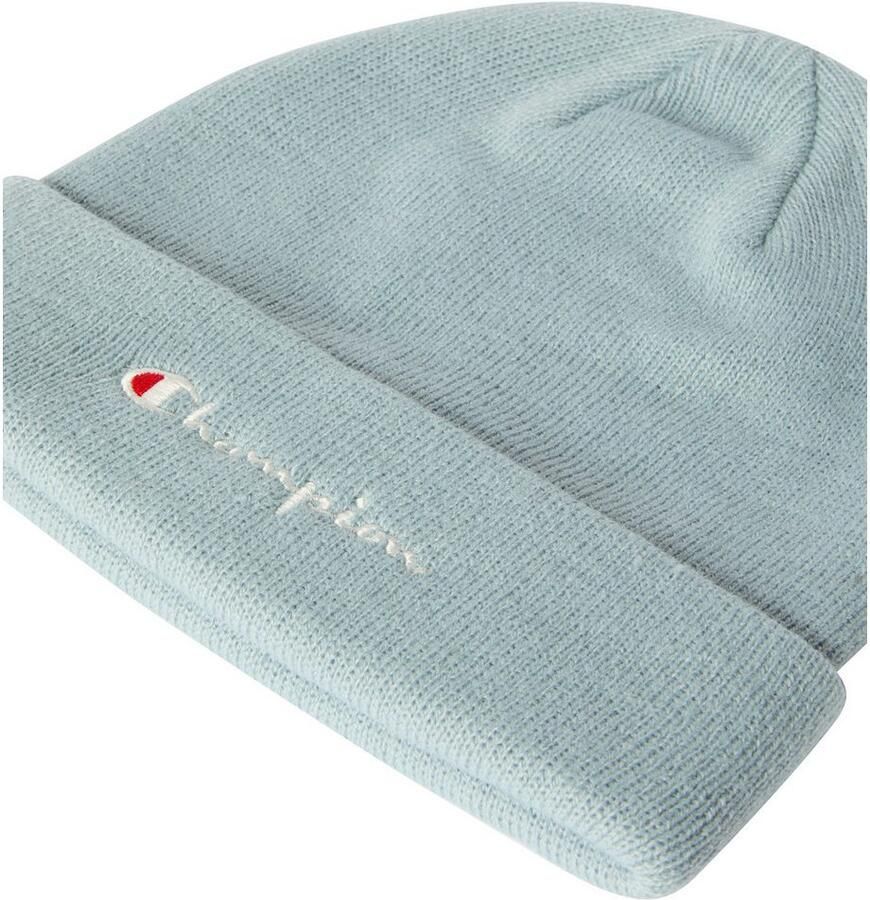 Champion Beanie met brede omslag en logostitching