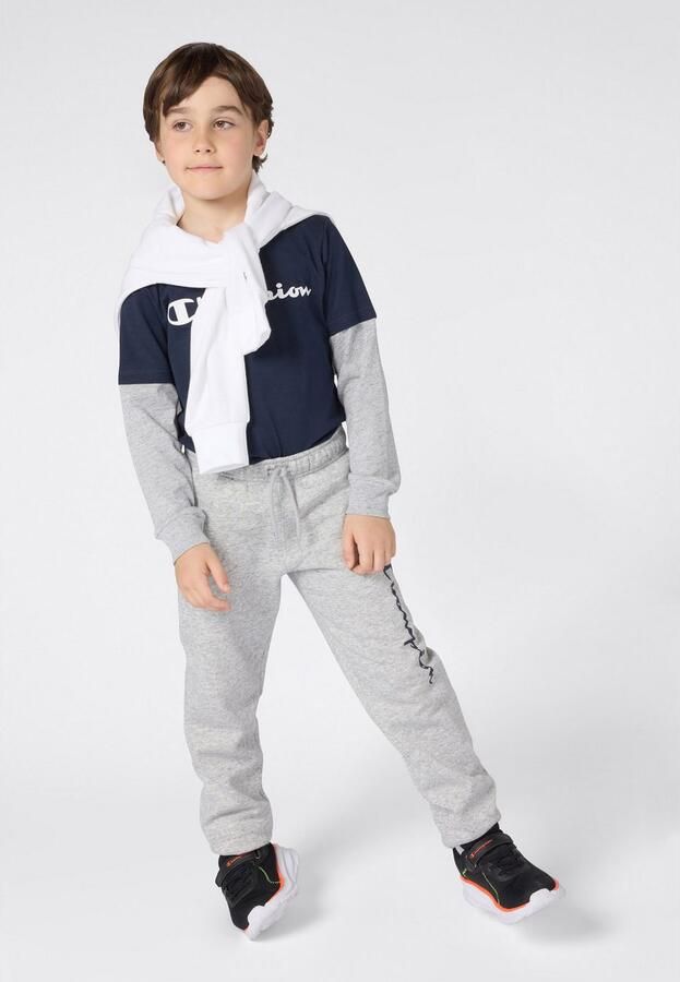 Champion Script Logo Fleece Rib Cuff Joggingbroek Junior - Foto 2