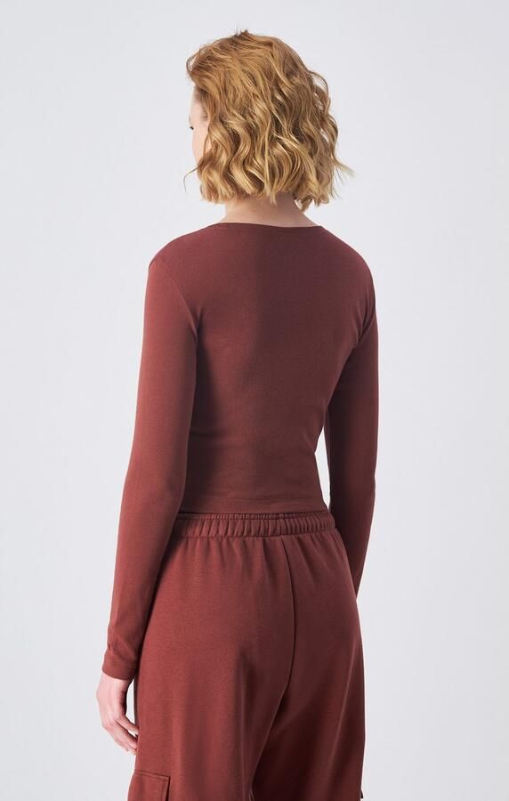 Champion Shirt met lange mouwen Crewneck Croptop T-Shirt - Foto 2