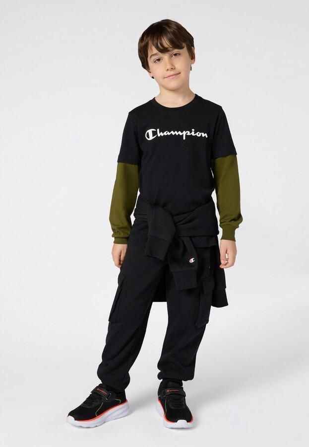 Champion Shirt met lange mouwen en labelprints - Foto 3