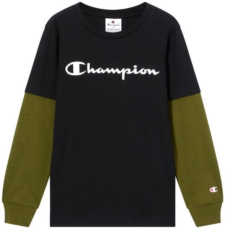 Champion Shirt met lange mouwen en labelprints