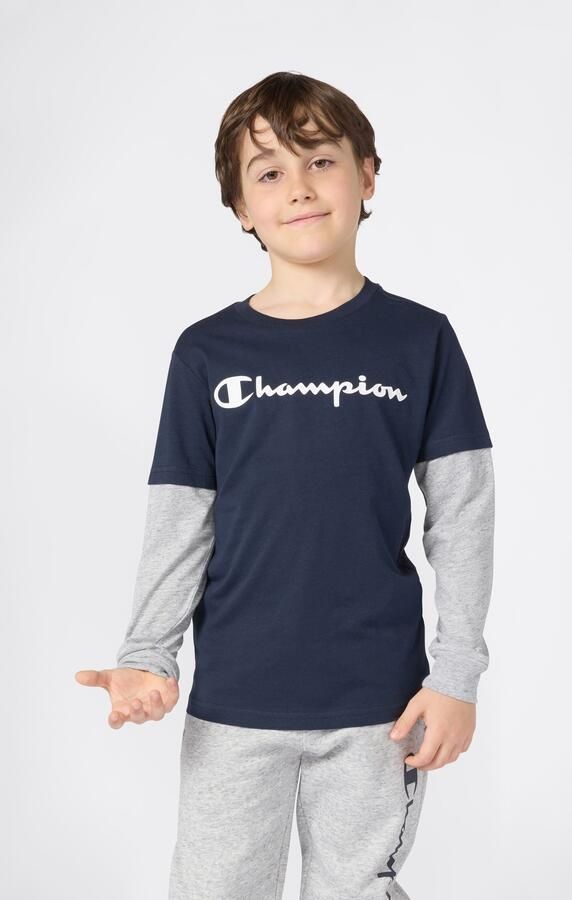 Champion Shirt met lange mouwen en labelprints - Foto 3