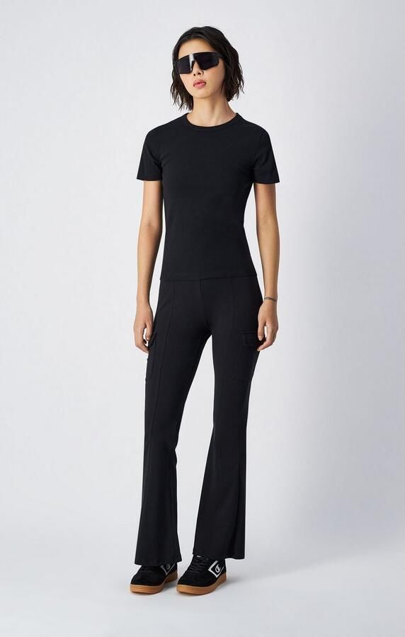 Champion T-shirt met geribde ronde hals - Foto 3