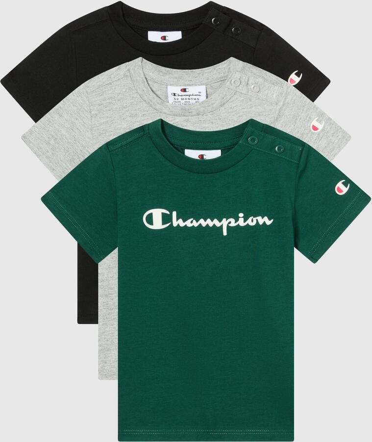 Champion T-shirt ICONS CONTRAST 3 pack Crewneck T-Shirt (set 3-delig 3)