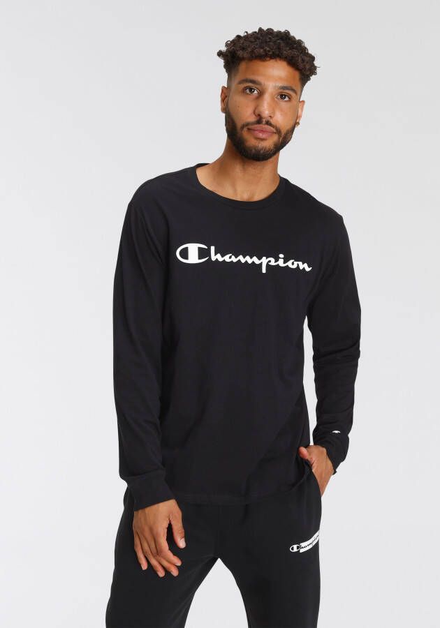 Champion Casual Longsleeve Shirt Black Heren