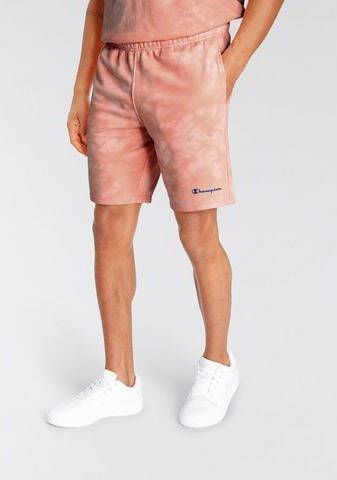 Champion Tye Dye Small Logo Shorts Pink Heren
