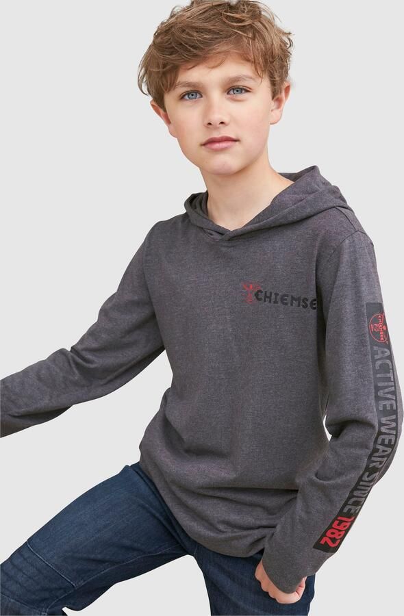 Chiemsee Capuchonshirt Met mouwprint Langarm stijlvolle druk van katoenmix met capuchon - Foto 4