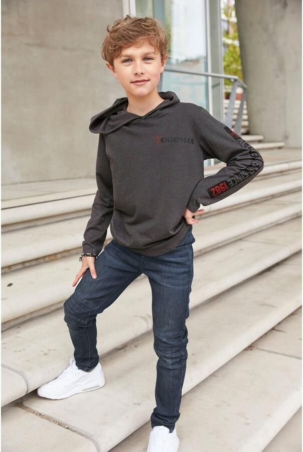 Chiemsee Capuchonshirt Met mouwprint Langarm stijlvolle druk van katoenmix met capuchon - Foto 3