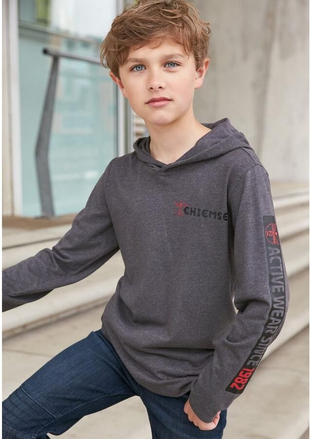 Chiemsee Capuchonshirt Met mouwprint Langarm stijlvolle druk van katoenmix met capuchon - Foto 2