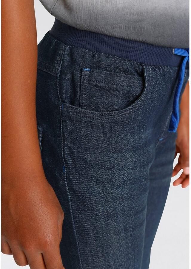 Chiemsee Comfortjeans Stretchjeans voor jongens smalle broekpasvorm used-wassing lage taille