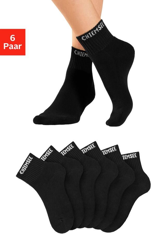 Chiemsee Korte sokken met gebreid merkna (set 6 paar) - Foto 8